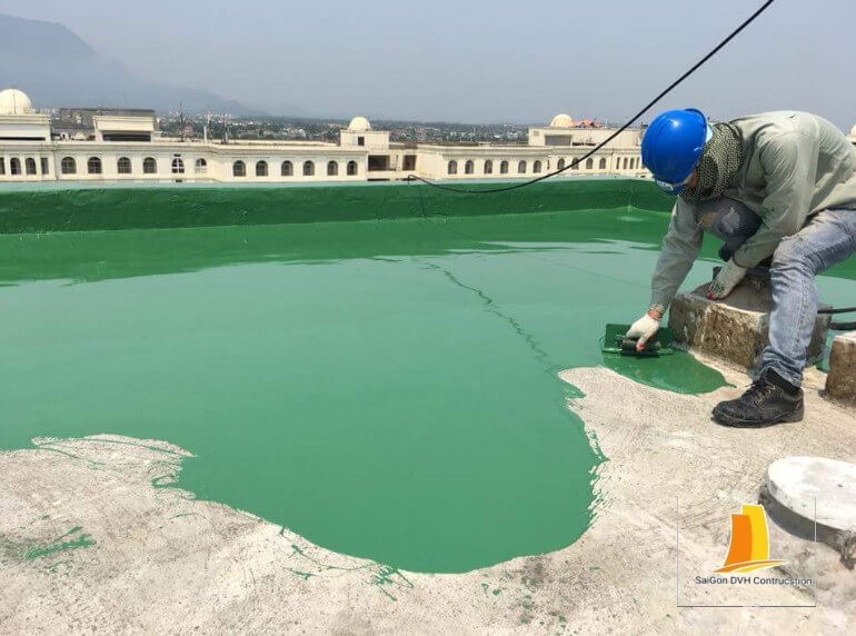 Chống thấm bằng sơn epoxy dành cho sân thương